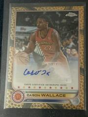 Cason Wallace [Orange Basketball] #CA-CWA Basketball Cards 2022 Topps Chrome McDonald's All-American Autographs Prices