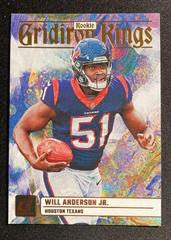 Will Anderson Jr. #RGK-1 Football Cards 2023 Panini Donruss Rookie Gridiron Kings Prices