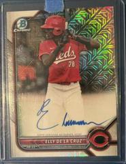 Elly De LA Cruz [Orange Refractor] #BMA-ED Baseball Cards 2022 Bowman Chrome Mega Box Mojo Autographs Prices