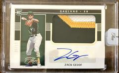 Zack Gelof [Jersey Autograph] #111 Baseball Cards 2023 Panini Three and Two Prices