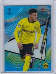 Jadon Sancho [Blue Refractor] Soccer Cards 2020 Topps Finest UEFA Champions League Prices