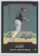 Gary Sheffield [Refractor] Baseball Cards 2004 Bowman Chrome Prices