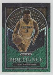Jaylen Brown [Green Shimmer] #19 Basketball Cards 2023 Panini Prizm Draft Picks Brilliance Prices