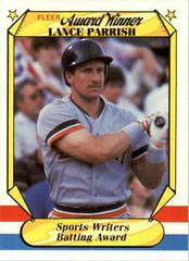 Lance Parrish #28 Baseball Cards 1987 Fleer Award Winners Prices