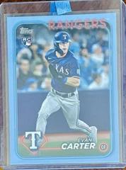 Evan Carter [Father's Day Blue] #280 Baseball Cards 2024 Topps Prices