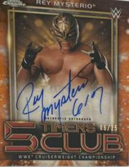 Rey Mysterio [Orange Refractor] #5TA-RM Wrestling Cards 2021 Topps Chrome WWE 5 Timers Club Autographs Prices