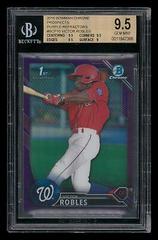 Victor Robles [Chrome Purple Refractor] #BCP10 Baseball Cards 2016 Bowman Prospects Prices