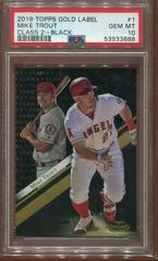 Mike Trout [Class 3 Black] #1 Baseball Cards 2019 Topps Gold Label Prices