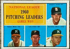 NL Pitching Leaders [No Vertical Black Bar] Baseball Cards 1961 Topps Prices