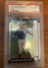 Alfonso Soriano Baseball Cards 1999 Bowman Chrome Gold Prices