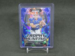Tim Tebow [Blue Ice] #TH-15 Football Cards 2023 Panini Prizm Draft Picks Trophy Hunting Prices