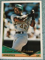 Dave Henderson #708 Baseball Cards 1994 Topps Gold Prices