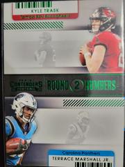 Kyle Trask,Terrace Marshall JR [Green Foil] Football Cards 2021 Panini Contenders Round Numbers Dual Prices