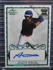 Austin Wells [Green] Baseball Cards 2020 Leaf Trinity Autographs Prices