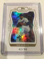 Nolan Ryan #196 Baseball Cards 2008 Topps Sterling Prices