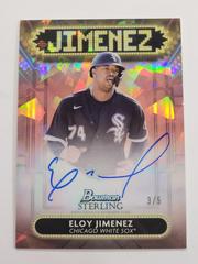 Eloy Jimenez [Rose Gold] Baseball Cards 2022 Bowman Sterling Signage Autographs Prices