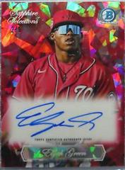 Elijah Green [Red] Baseball Cards 2023 Bowman Chrome Sapphire Autographs Prices