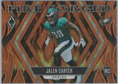 Jalen Carter [Orange] #FF-10 Football Cards 2023 Panini Phoenix Fire Forged Prices