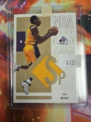Kobe Bryant [Jersey SP Autograph] Basketball Cards 2002 SP Game Used Prices