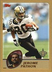 Jerome Pathon [Gold] #186 Football Cards 2003 Topps Prices
