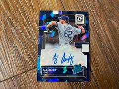 A. J. Alexy [Navy Blue Ice] #RRS-AL Baseball Cards 2022 Panini Donruss Optic Rated Rookie Signatures Prices