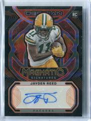 Jayden Reed [Electric Etch Orange] #13 Football Cards 2023 Panini Obsidian Magmatic Signature Prices