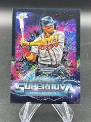 Ronald Acuna Jr. [Black Eclipse] Baseball Cards 2022 Topps Cosmic Chrome Supernova Prices