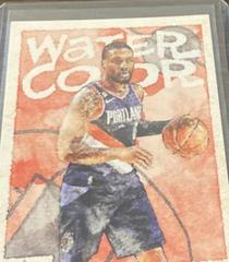 Damian Lillard #8 Basketball Cards 2022 Panini Court Kings Water Color Prices