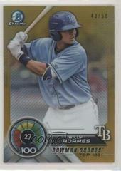 Willy Adames [Gold Refractor] #BTP-27 Baseball Cards 2018 Bowman Scouts' Top 100 Prices