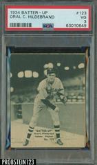 Oral C. Hildebrand #123 Baseball Cards 1934 Batter Up Prices