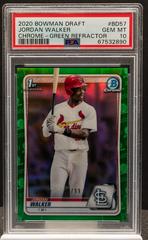 Jordan Yamamoto [Green Refractor] #24 Baseball Cards 2020 Bowman Chrome Prices
