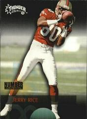 Jerry Rice Football Cards 1998 Skybox Thunder Number Crushers Prices