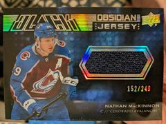 Nathan MacKinnon Hockey Cards 2021 SPx UD Black Obsidian Jersey Prices