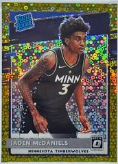 Jaden McDaniels [Fast Break Gold] #178 Basketball Cards 2020 Panini Donruss Optic Prices
