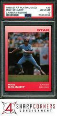 Mike Schmidt [Career Fielding] #39 Baseball Cards 1988 Star Platinum Edition Prices