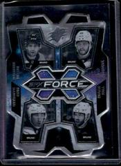Patrice Bergeron, David Pastrnak, Brad Marchand, Taylor Hall #SF-BOS Hockey Cards 2022 SPx Force Prices