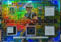 Bryce Young [Splatter Neon] #3 Football Cards 2023 Panini Spectra Building Blocks Prices