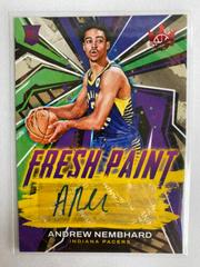 Andrew Nembhard [Ruby] #FP-ANI Basketball Cards 2022 Panini Court Kings Fresh Paint Autographs Prices