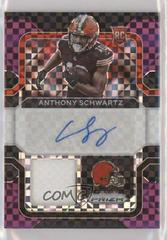 Anthony Schwartz [Purple Power] #RPA-AS Football Cards 2021 Panini Prizm Rookie Patch Autographs Prices