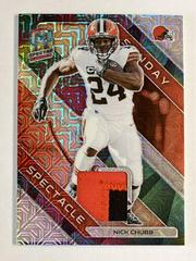Nick Chubb [Meta] #21 Football Cards 2023 Panini Spectra Sunday Spectacle Prices