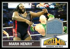 Mark Henry Wrestling Cards 2013 Topps Best of WWE Wrestlemania 29 Mat Relics Prices