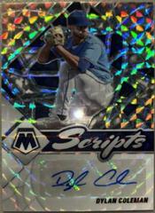 Dylan Coleman #SC-DC Baseball Cards 2022 Panini Mosaic Scripts Autographs Prices