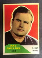 Ray Collins Football Cards 1960 Fleer Prices