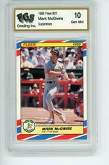 Mark McGwire #23 Baseball Cards 1988 Fleer Superstars Prices
