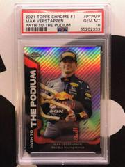 Max Verstappen #PTP-MV Racing Cards 2021 Topps Chrome Formula 1 Path to the Podium Prices