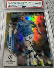 Kevin De Bruyne [Gold Refractor] Soccer Cards 2019 Topps Chrome UEFA Champions League Prices