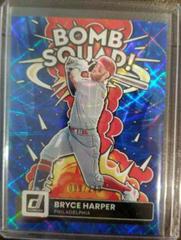 Bryce Harper [Blue] #BS-9 Baseball Cards 2022 Panini Donruss Bomb Squad Prices