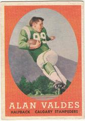 Alan Valdes Football Cards 1958 Topps CFL Prices
