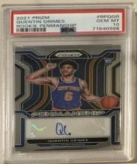 Quentin Grimes #RP-QGR Basketball Cards 2021 Panini Prizm Rookie Penmanship Prices