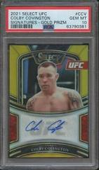 Colby Covington [Gold Prizms] #SG-CCV Ufc Cards 2021 Panini Select UFC Signatures Prices
